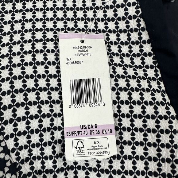 NWT Jones New York Collection Navy Blue Sheath Sleeveless Dress Sz 6 V-Neck $139 - Picture 5 of 10